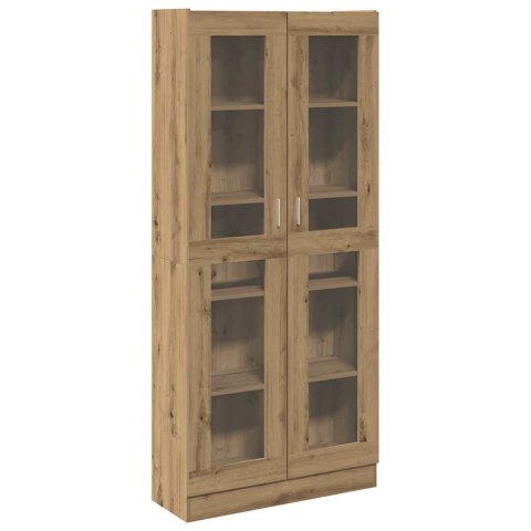 VidaXL Szafka, dąb artisan, 82,5x30,5x185 cm, materiał drewnopochodny