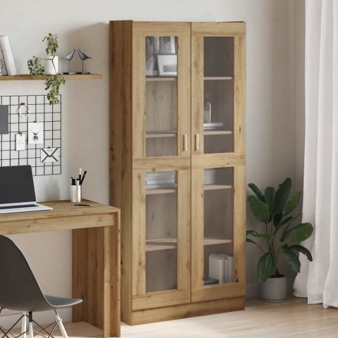 VidaXL Szafka, dąb artisan, 82,5x30,5x185 cm, materiał drewnopochodny