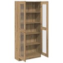 VidaXL Szafka, dąb artisan, 82,5x30,5x185 cm, materiał drewnopochodny