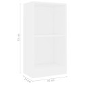 VidaXL Regał, biały, 40x24x75 cm, materiał drewnopochodny