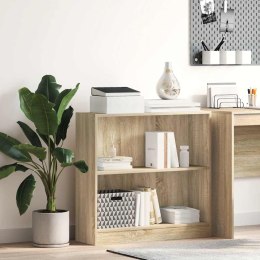 VidaXL Regał biblioteczny Sonoma Oak 80x24x75 cm Drewno klejone