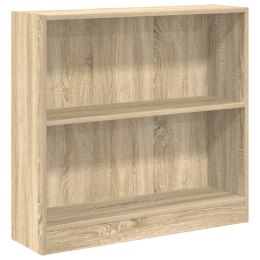 VidaXL Regał biblioteczny Sonoma Oak 80x24x75 cm Drewno klejone