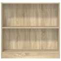 VidaXL Regał biblioteczny Sonoma Oak 80x24x75 cm Drewno klejone