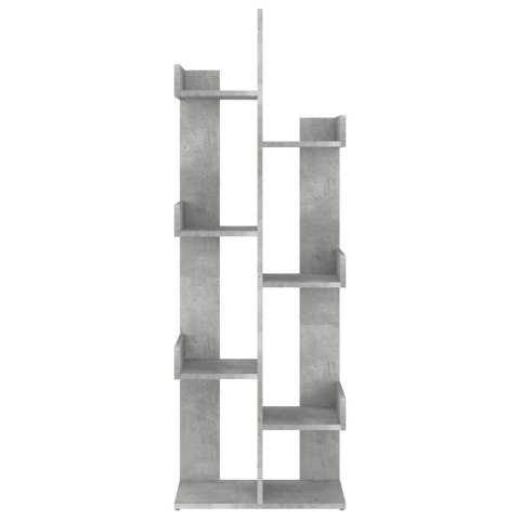 VidaXL Regał na książki, szarość betonu, 48x25,5x140 cm