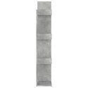 VidaXL Regał na książki, szarość betonu, 48x25,5x140 cm