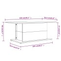VidaXL Stolik kawowy, czarny, 102x55,5x40 cm, materiał drewnopochodny