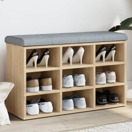 VidaXL Ławka na buty Sonoma Oak 82x32x50 cm Drewno konstrukcyjne