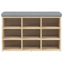 VidaXL Ławka na buty Sonoma Oak 82x32x50 cm Drewno konstrukcyjne