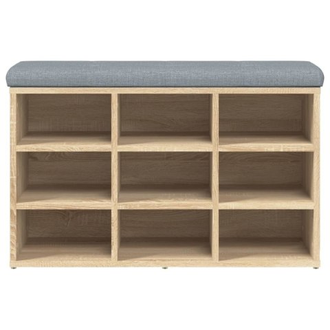 VidaXL Ławka na buty Sonoma Oak 82x32x50 cm Drewno konstrukcyjne