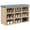 VidaXL Ławka na buty Sonoma Oak 82x32x50 cm Drewno konstrukcyjne