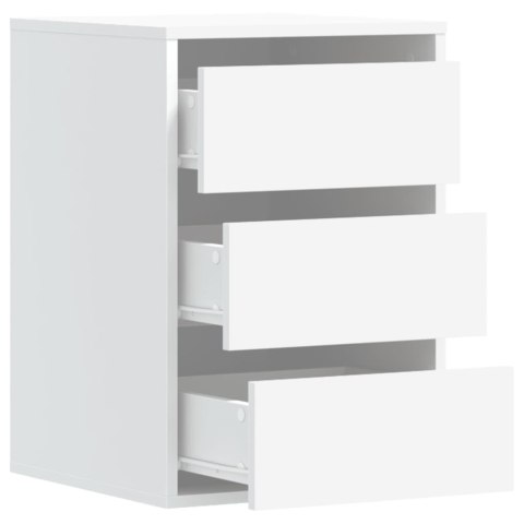 VidaXL Komoda, biała, 40x41x58 cm, materiał drewnopochodny
