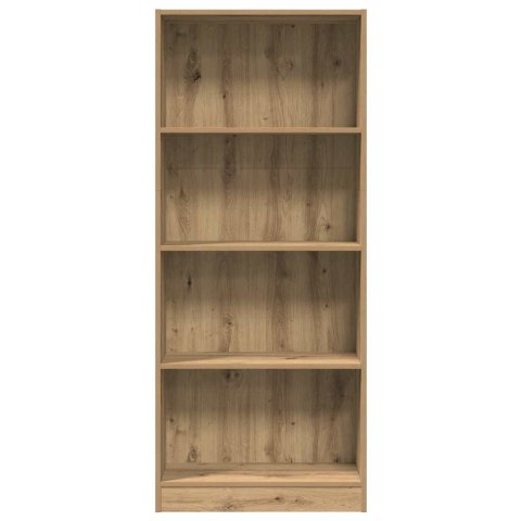 VidaXL Regał, dąb artisian, 60x24x143 cm, materiał drewnopochodny