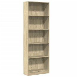 VidaXL Regał, dąb sonoma, 60x24x176 cm, materiał drewnopochodny