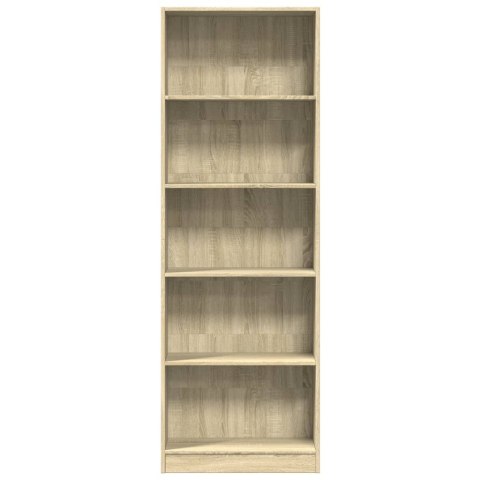 VidaXL Regał, dąb sonoma, 60x24x176 cm, materiał drewnopochodny