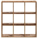 VidaXL Regał, stare drewno, 102x32x102 cm, materiał drewnopochodny