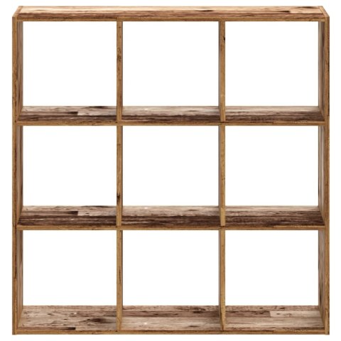 VidaXL Regał, stare drewno, 102x32x102 cm, materiał drewnopochodny