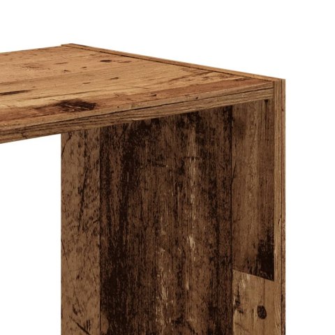 VidaXL Regał, stare drewno, 102x32x102 cm, materiał drewnopochodny