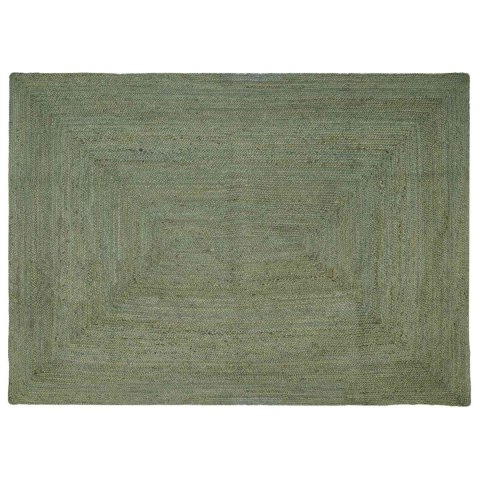 VidaXL Dywany pokojowe Prostokątny Oliwkowy zielony 160 x 230 cm Juta
