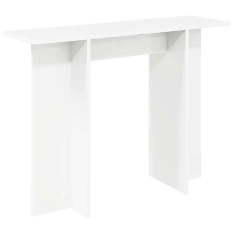 VidaXL Konsola Biały 100 x 30 x 75 cm Drewno inżynieryjne