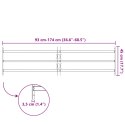 VidaXL Krata zabezpieczająca do okien z 3 poprzeczkami 3 pcs 93-174 cm