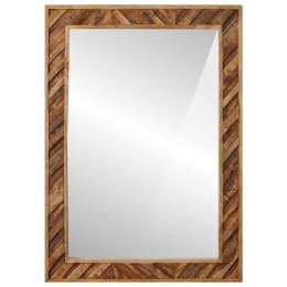 VidaXL Lustro Montowane na ścianie Brązowy 70 x 50 x 3 cm Szkło