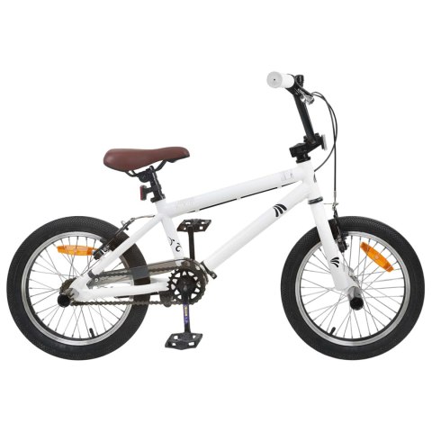 VidaXL BMX 18 Cali dla dzieci w wieku 7-10 lat Biały