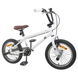 VidaXL BMX 18 Cali dla dzieci w wieku 7-10 lat Biały