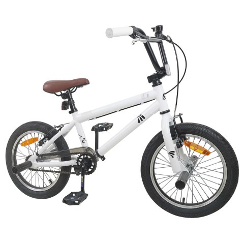 VidaXL BMX 18 Cali dla dzieci w wieku 7-10 lat Biały
