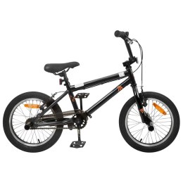 VidaXL BMX 18 Cali dla dzieci w wieku 7-10 lat Czarny
