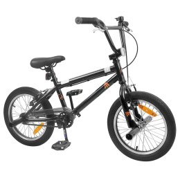 VidaXL BMX 18 Cali dla dzieci w wieku 7-10 lat Czarny