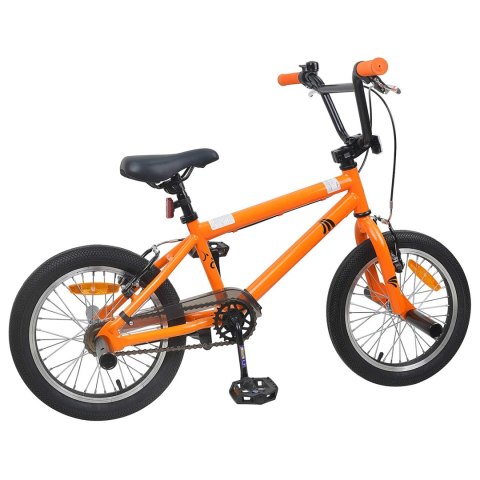 VidaXL BMX 18 Cali dla dzieci w wieku 7-10 lat pomarańczowy