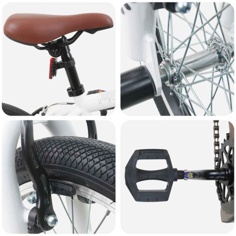 VidaXL BMX 20 Cali dla osób powyżej 9 roku życia Biały