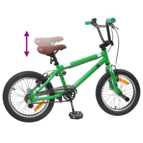 VidaXL BMX 20 Cali dla osób powyżej 9 roku życia zielony