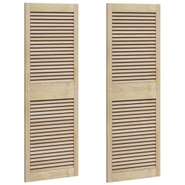 VidaXL Drzwi do szafki 2 pcs Naturalny 49,5 x 2,1 x 140,5 cm