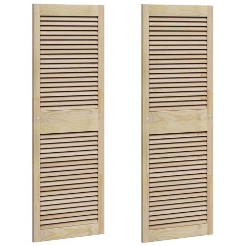 VidaXL Drzwi do szafki 2 pcs Naturalny 49,5 x 2,1 x 140,5 cm