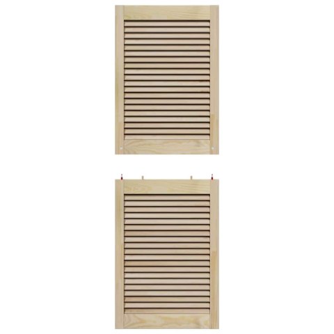 VidaXL Drzwi do szafki 2 pcs Naturalny 49,5 x 2,1 x 140,5 cm