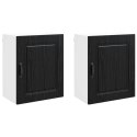 VidaXL Front do zmywarki Kalmar 2 pcs Czarny Dąb 50 x 31 x 60 cm