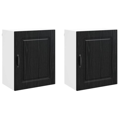 VidaXL Front do zmywarki Kalmar 2 pcs Czarny Dąb 50 x 31 x 60 cm