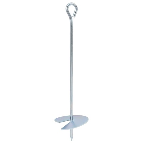 VidaXL Kotwa ziemna 10 pcs srebrny Ø10 x 40 cm Galwanizowany metal
