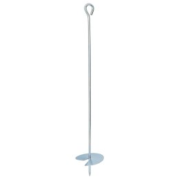 VidaXL Kotwa ziemna 2 pcs srebrny Ø10 x 60 cm Galwanizowany metal