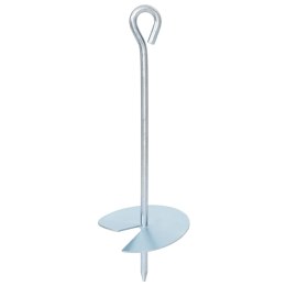 VidaXL Kotwa ziemna 4 pcs srebrny Ø10 x 30 cm Galwanizowany metal