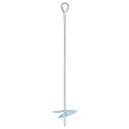 VidaXL Kotwa ziemna 4 pcs srebrny Ø10 x 50 cm Galwanizowany metal