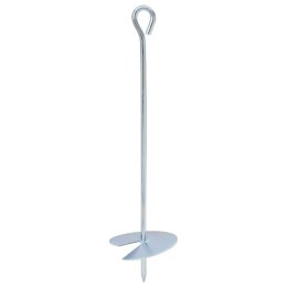 VidaXL Kotwa ziemna 6 pcs srebrny Ø10 x 40 cm Galwanizowany metal