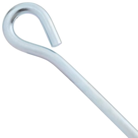 VidaXL Kotwa ziemna 6 pcs srebrny Ø10 x 40 cm Galwanizowany metal