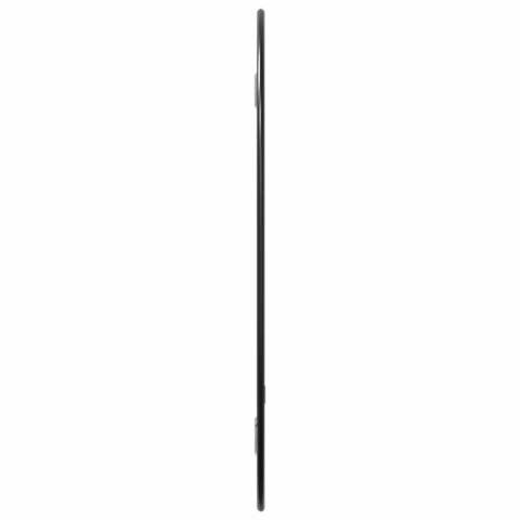 VidaXL Lustro ścienne, czarne, 30x25 cm