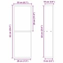 VidaXL Nisza prysznicowa Srebrny 60 x 20 x 9,5 cm Stal nierdzewna