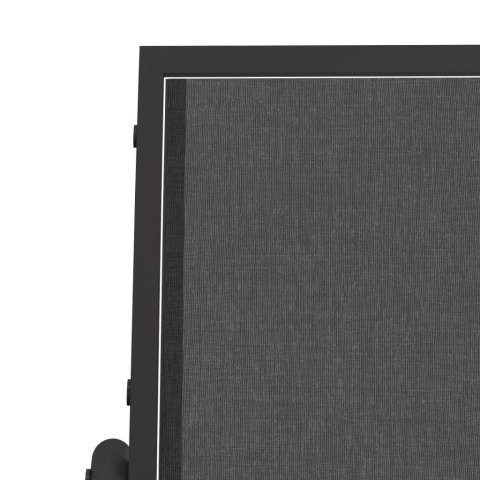 VidaXL Ogrodowy fotel bujany, czarny, 61x76x87 cm, textilene i stal