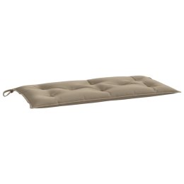 VidaXL Poduszka na ławkę ogrodową, taupe, 110x50x7 cm, tkanina