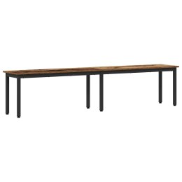 VidaXL ławka Stare drewno 200 x 35 x 45 cm Materiał drewnopochodny