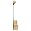 VidaXL Lustro ścienne z półką z litego drewna sosnowego, 35 cm
